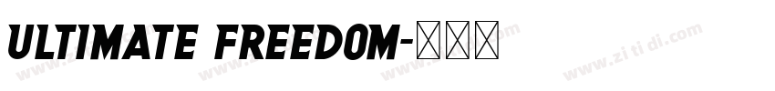Ultimate freedom字体转换